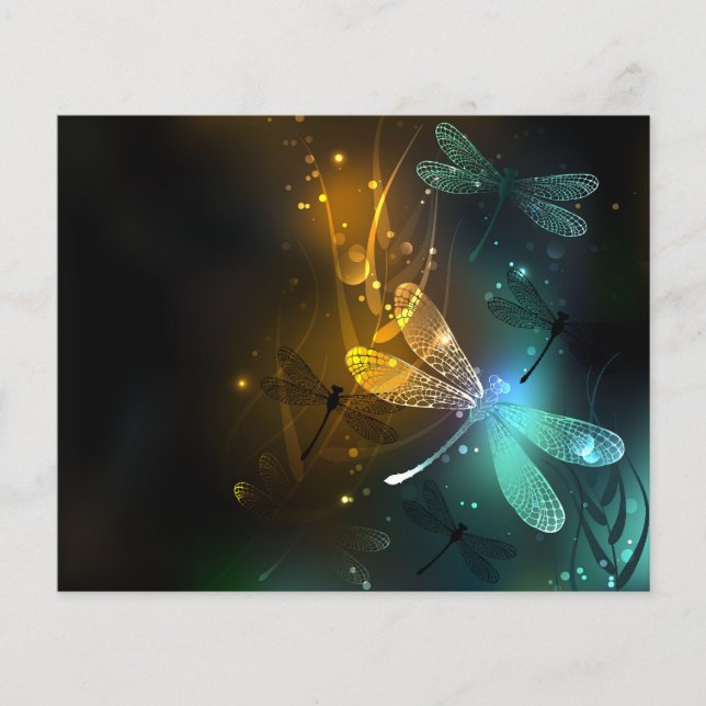 Grönt Luminös drakflygning Flygblad (Framsidan)