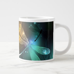 Grönt Luminös drakflygning Jumbo Mugg