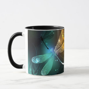Grönt Luminös drakflygning Mugg