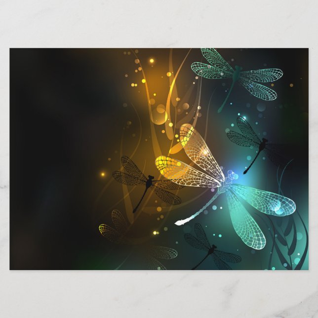 Grönt Luminös drakflygning Program (Framsida)