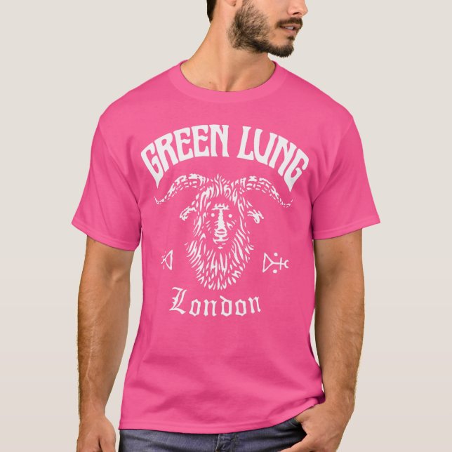 Grönt Lung Band Goatguide T Shirt (Framsida)