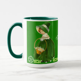 Grönt Lycklig St patricks day Little Girl Celtic H Mugg