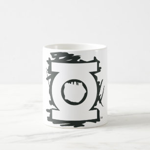 Grönt lyktamarkörsymbol kaffemugg