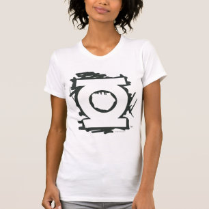Grönt lyktamarkörsymbol t shirt