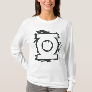 Grönt lyktamarkörsymbol tee shirt
