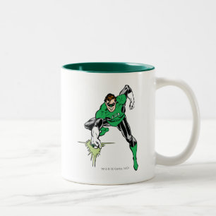 Grönt lyktaslagsmål Två-Tonad mugg