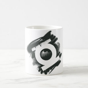 Grönt lyktasprejsymbol kaffemugg