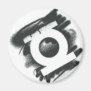Grönt lyktasprejsymbol magnet