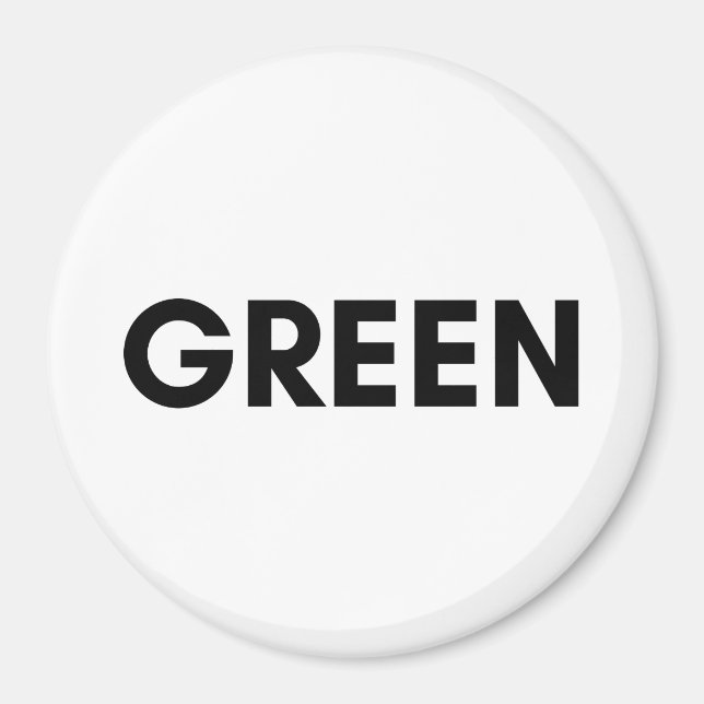 grönt magnet (Framsidan)