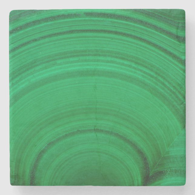 Grönt Malakite Close-Up Stenunderlägg (Framsidan)