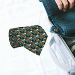 Grönt Mallard Anka Head Mönster Slips<br><div class="desc">Träng i stil med den här snyggten slips som innehåller fotobilden av en grönt Mallard Anka head som tryckts i ett upprepande mönster.</div>