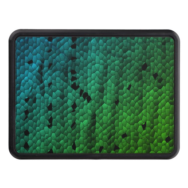 Grönt Mamba Animal Art Printing Dragkroksskydd (Framsidan)