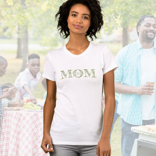 Grönt Mamma inrättade anpassningsår T Shirt