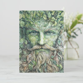 Grönt Man Beltane Card Julkort