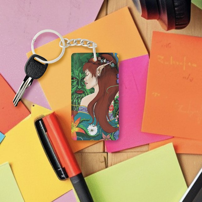 Grönt Man Elf Fantasy Blommigt (Skapare uppladdad)