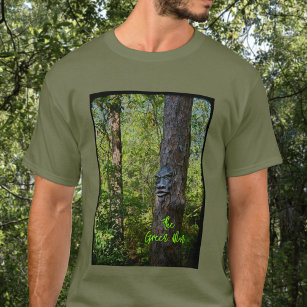 Grönt Man Pagan Mythology Forest Photographic T Shirt
