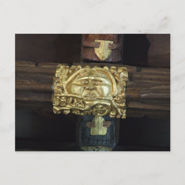 Grönt Man Postcard - Lutterworth Vykort (Framsida)