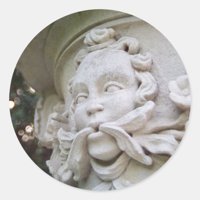 Grönt Man Runt Klistermärke (Framsida)