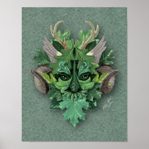 Grönt Man - Skriv ut eller Poster