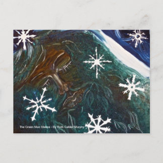 Grönt Man-vykort Vykort