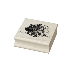 "Grönt Man" Wood Art Frimärke Stämpel