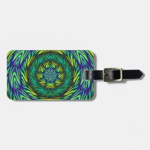 Grönt Mandala Bagagebricka