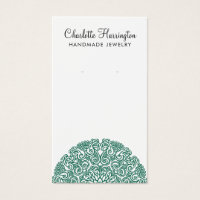 Grönt Mandala Earring Jewelry Visning Card