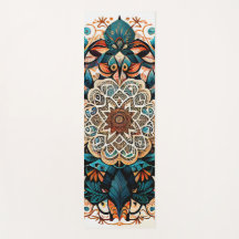 Grönt Mandala Harmony Yoga Mat (ena sidan)