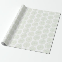 Grönt Mandala Wrapping Papper Presentpapper
