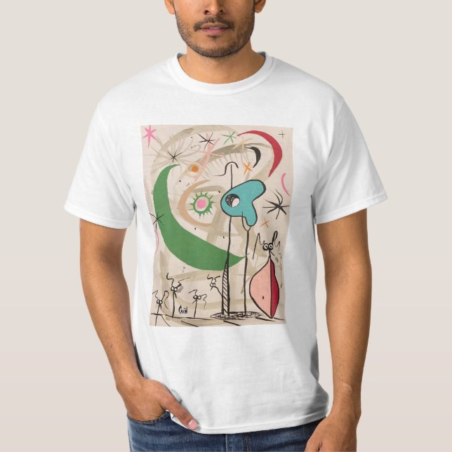 GRÖNT MÅNE NIGHT T SHIRT (Framsida)
