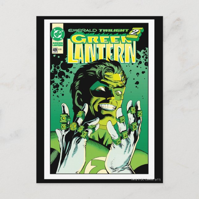 Grönt - många Ringar Vykort (Framsida)