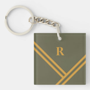 Grönt Mango Rand Trending Färg Monogram