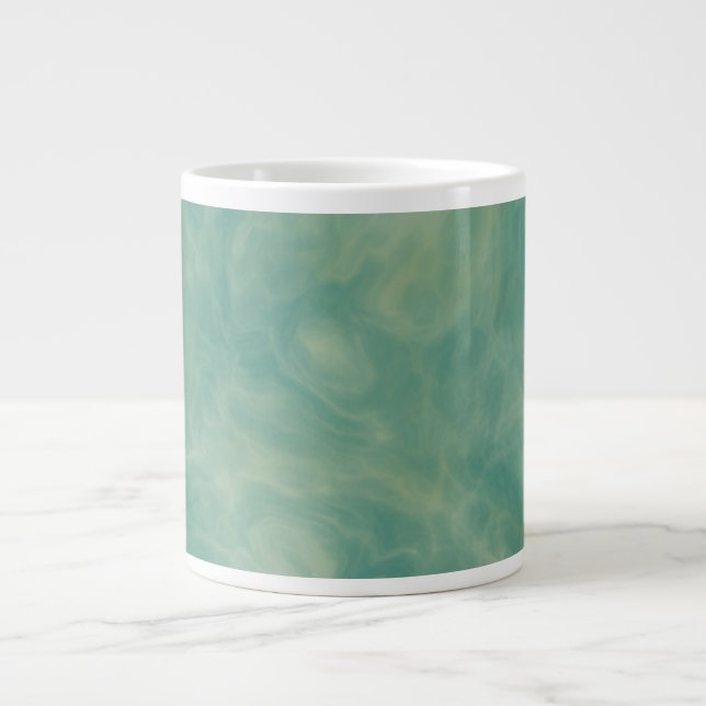 grönt marble abstrakt jumbo mugg (Framsidan)