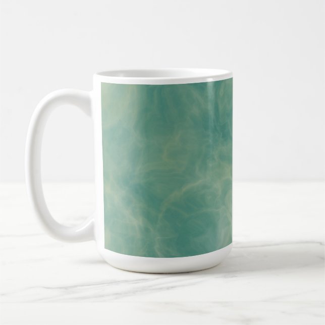 grönt marble abstrakt kaffemugg (Vänster)