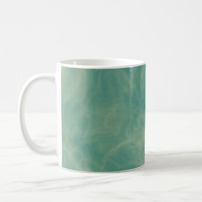 grönt marble abstrakt kaffemugg (Vänster)