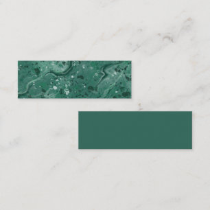 Grönt Marble Bokmärken Mini Visitkort