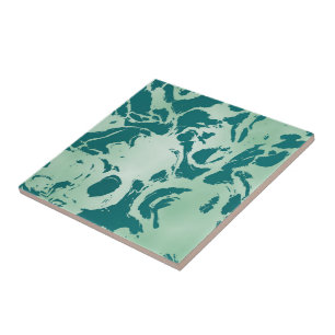 Grönt Marble Kakelplatta