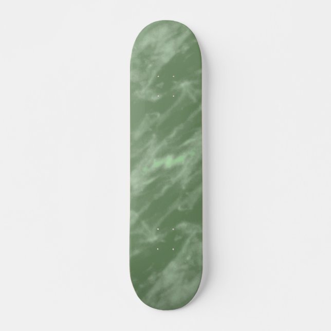 Grönt Marble Mini Skateboard Bräda 18,5 Cm (Framsida)