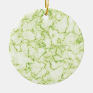Grönt Marble Mönster Julgransprydnad Keramik