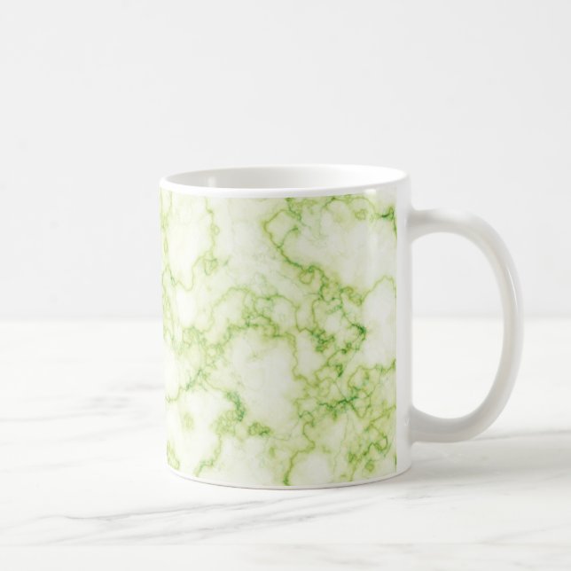 Grönt Marble Mönster Kaffemugg (Höger)