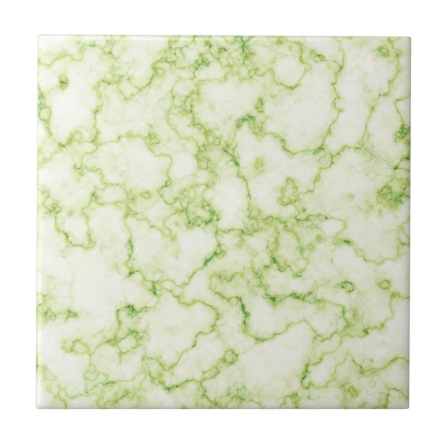 Grönt Marble Mönster Kakelplatta (Framsidan)