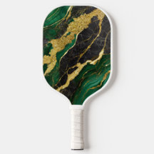 Grönt Marble Mönster med Guld