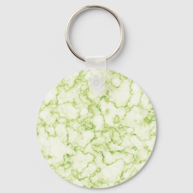 Grönt Marble Mönster Nyckelring (Framsida)