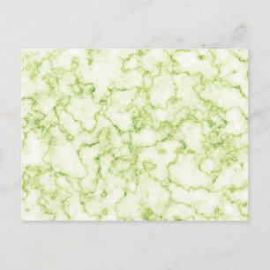 Grönt Marble Mönster Vykort