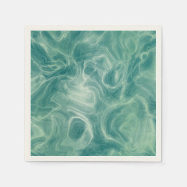 Grönt Marble Pappersservett (Framsidan)