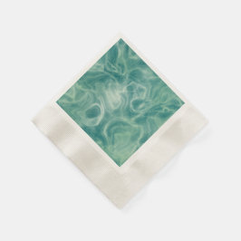 Grönt Marble Pappersservett