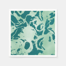 Grönt Marble Pappersservett