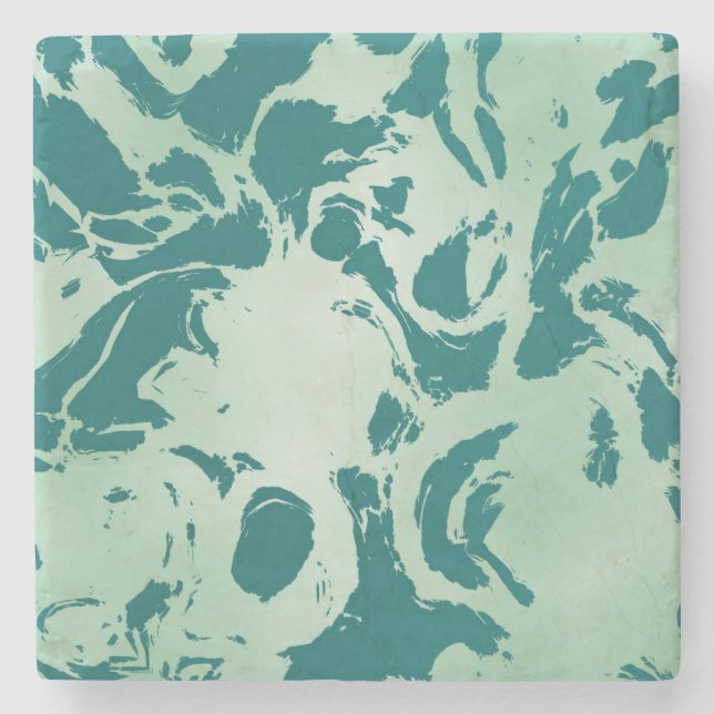 Grönt Marble Stenunderlägg (Framsidan)