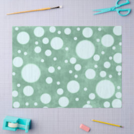 Grönt Marble White Polka dots Mönster Decoupage