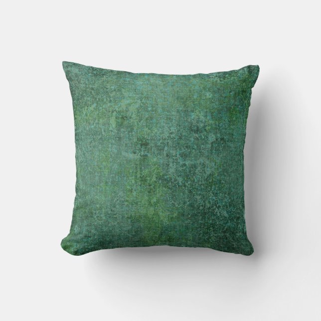 Grönt Marbleized Pillow Kudde (Framsida)
